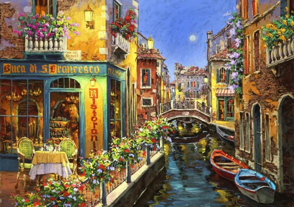 BLUEBIRD, BLUEBIRD-PUZZLE-70059, 3663384700590, PUZZLE PAESAGGI BLUEBIRD CITTA BUCA DI S FRANCESCO VENEZIA 1500 PZ