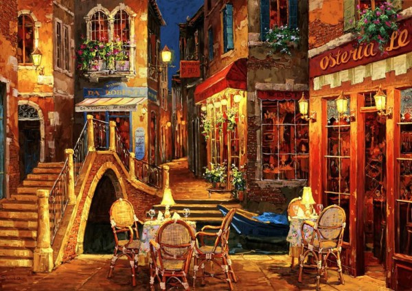 BLUEBIRD, BLUEBIRD-PUZZLE-70213, 3663384702136, PUZZLE PAESAGGI BLUEBIRD CITTA RISTORANTE DA ROBERTO 1500 PZ