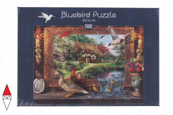 BLUEBIRD, BLUEBIRD-PUZZLE-70173, 3663384701733, PUZZLE EDIFICI BLUEBIRD COTTAGES E CHALETS STILL TO LIFE 1500 PZ