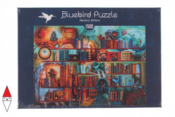 BLUEBIRD, BLUEBIRD-PUZZLE-70280, 3663384702808, PUZZLE TEMATICO BLUEBIRD LIBRERIA MYSTERY WRITERS 1500 PZ