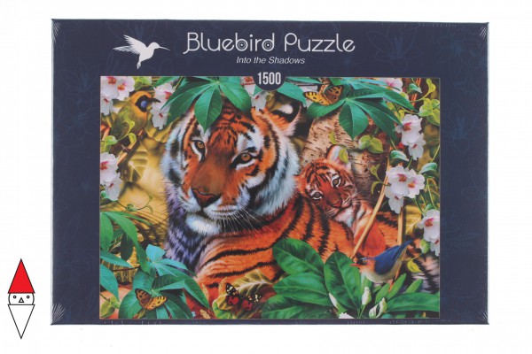 BLUEBIRD, BLUEBIRD-PUZZLE-70289, 3663384702891, PUZZLE ANIMALI BLUEBIRD TIGRI INTO THE SHADOWS 1500 PZ