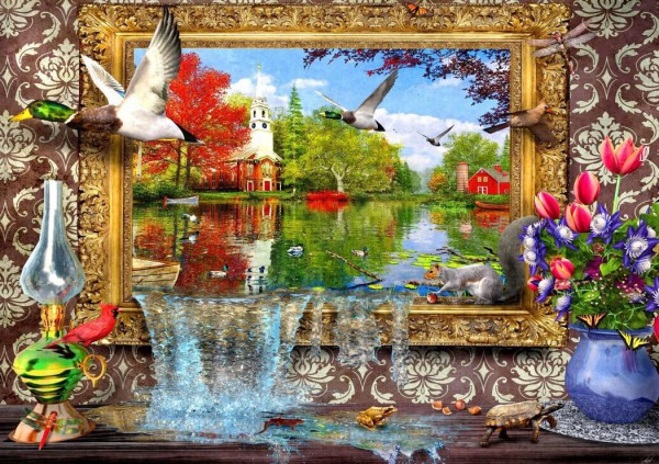 BLUEBIRD, BLUEBIRD-PUZZLE-70191, 3663384701917, PUZZLE PAESAGGI BLUEBIRD LAGHI PICTURE OF LIFE 1500 PZ