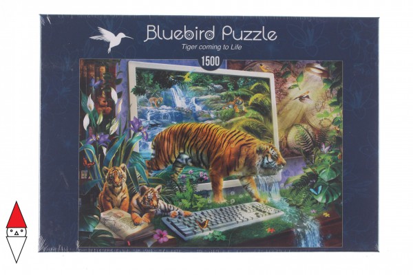 BLUEBIRD, BLUEBIRD-PUZZLE-70200, 3663384702006, PUZZLE ANIMALI BLUEBIRD TIGRI TIGER COMING TO LIFE 1500 PZ