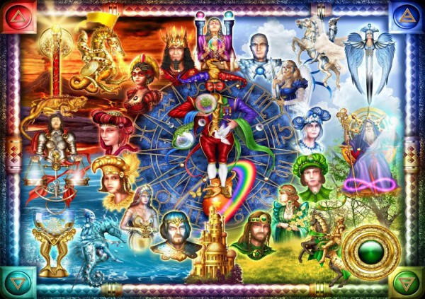 BLUEBIRD, BLUEBIRD-PUZZLE-70178, 3663384701788, PUZZLE GRAFICA BLUEBIRD FANTASY TAROT OF DREAMS 1500 PZ