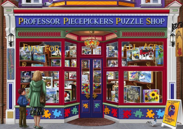 BLUEBIRD, , Non applicabile, PUZZLE TEMATICO BLUEBIRD NEGOZI PROFESSOR PUZZLES 1500 PZ