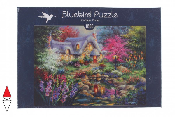 BLUEBIRD, BLUEBIRD-PUZZLE-70060, 3663384700606, PUZZLE EDIFICI BLUEBIRD COTTAGES E CHALETS COTTAGE POND 1500 PZ