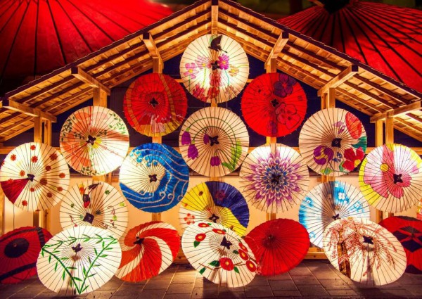 BLUEBIRD, BLUEBIRD-PUZZLE-70008, 3663384700088, PUZZLE OGGETTI BLUEBIRD OMBRELLI JAPANESE UMBRELLAS 2000 PZ