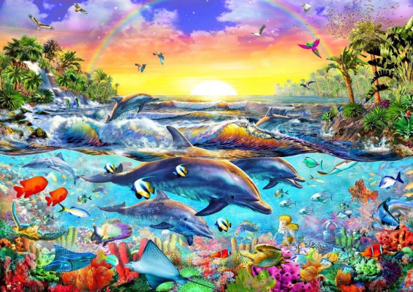 BLUEBIRD, BLUEBIRD-PUZZLE-70015, 3663384700156, PUZZLE PAESAGGI BLUEBIRD FONDALI MARINI TROPICAL COVE 2000 PZ