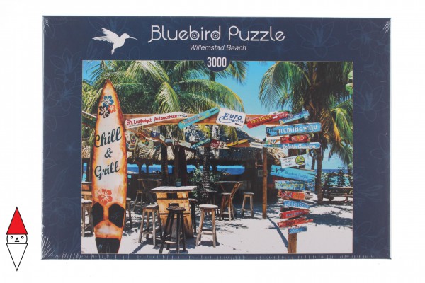 BLUEBIRD, BLUEBIRD-PUZZLE-70016, 3663384700163, PUZZLE PAESAGGI BLUEBIRD SPIAGGE ED ISOLE WILLEMSTAD BEACH 3000 PZ