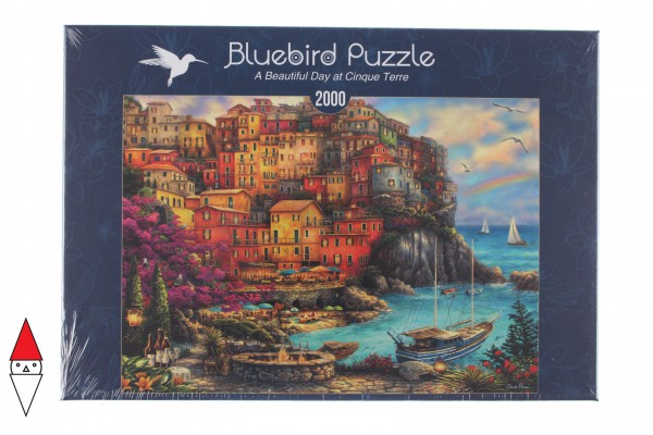 BLUEBIRD, BLUEBIRD-PUZZLE-70055, 3663384700552, PUZZLE PAESAGGI BLUEBIRD PINSON CHUCK A BEAUTIFUL DAY AT CINQUE TERRE 2000 PZ