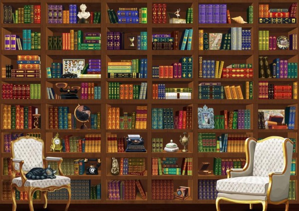BLUEBIRD, BLUEBIRD-PUZZLE-70274, 3663384702747, PUZZLE OGGETTI BLUEBIRD LIBRERIA THE VINTAGE LIBRARY 2000 PZ
