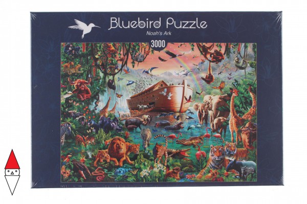 BLUEBIRD, BLUEBIRD-PUZZLE-70162, 3663384701627, PUZZLE ANIMALI BLUEBIRD ANIMALI VARI NOAH S ARK 3000 PZ
