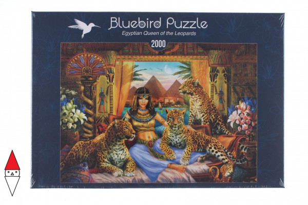 BLUEBIRD, BLUEBIRD-PUZZLE-70198, 3663384701986, PUZZLE ANIMALI BLUEBIRD LEOPARDI EGYPTIAN QUEEN OF THE LEOPARDS 2000 PZ