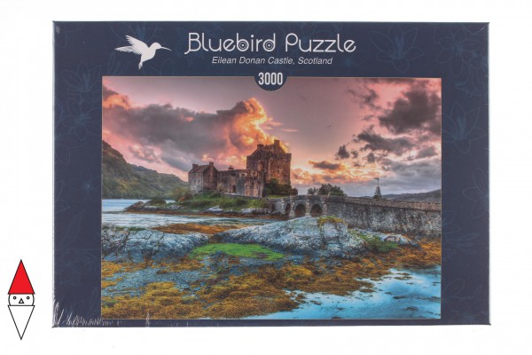 BLUEBIRD, BLUEBIRD-PUZZLE-70049, 3663384700491, PUZZLE EDIFICI BLUEBIRD CASTELLI E PALAZZI EILEAN DONAN CASTLE SCOTLAND 3000 PZ