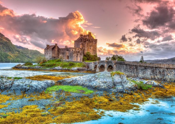 BLUEBIRD, BLUEBIRD-PUZZLE-70049, 3663384700491, PUZZLE EDIFICI BLUEBIRD CASTELLI E PALAZZI EILEAN DONAN CASTLE SCOTLAND 3000 PZ