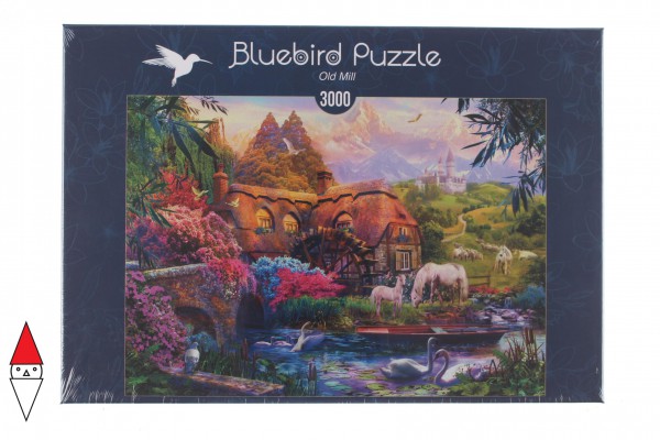 BLUEBIRD, BLUEBIRD-PUZZLE-70146, 3663384701467, PUZZLE EDIFICI BLUEBIRD COTTAGES E CHALETS OLD MILL 3000 PZ