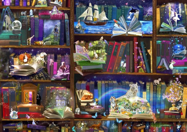 BLUEBIRD, BLUEBIRD-PUZZLE-70199, 3663384701993, PUZZLE OGGETTI BLUEBIRD LIBRERIA LIBRARY ADVENTURES IN READING 3000 PZ