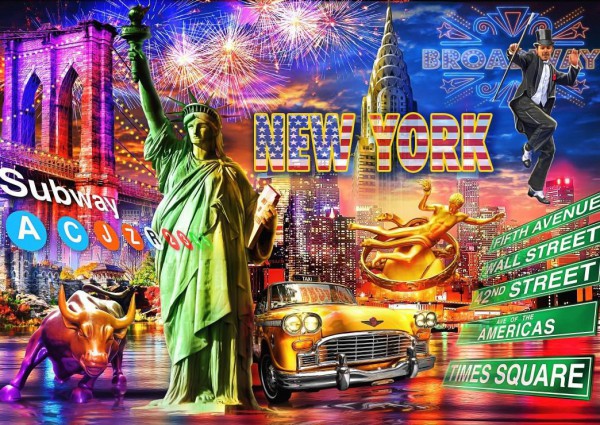 BLUEBIRD, BLUEBIRD-PUZZLE-70149, 3663384701498, PUZZLE TEMATICO BLUEBIRD CITTA NEW YORK 3000 PZ