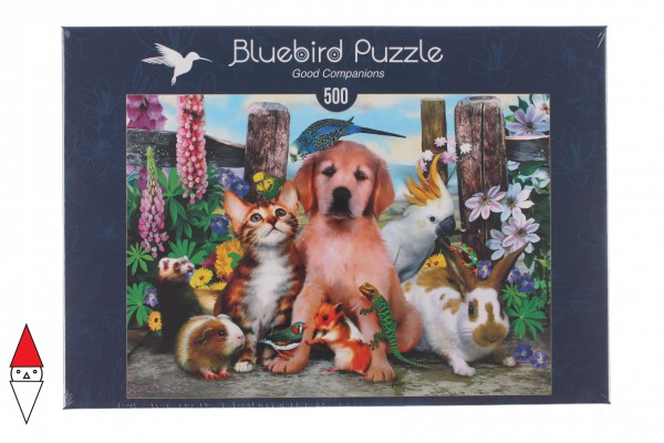 BLUEBIRD, BLUEBIRD-PUZZLE-70291, 3663384702914, PUZZLE ANIMALI BLUEBIRD ANIMALI VARI GOOD COMPANIONS 500 PZ