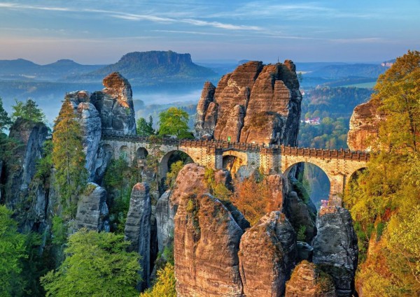 BLUEBIRD, BLUEBIRD-PUZZLE-70003, 3663384700033, PUZZLE EDIFICI BLUEBIRD PONTI THE BASTEI BRIDGE 500 PZ