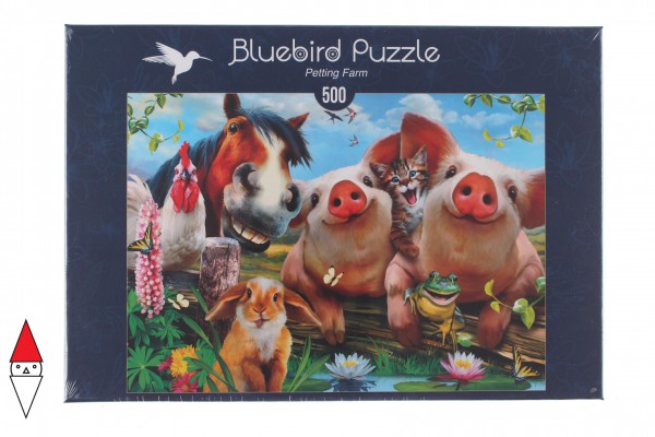 BLUEBIRD, BLUEBIRD-PUZZLE-70285, 3663384702853, PUZZLE ANIMALI BLUEBIRD ANIMALI VARI PETTING FARM 500 PZ