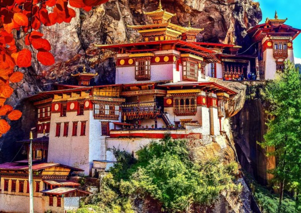 BLUEBIRD, BLUEBIRD-PUZZLE-70013, 3663384700132, PUZZLE EDIFICI BLUEBIRD PAGODE TAKTSANG, BHUTANEUR 500 PZ