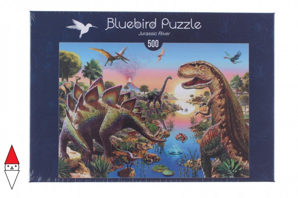 BLUEBIRD, BLUEBIRD-PUZZLE-70157, 3663384701573, PUZZLE ANIMALI BLUEBIRD DINOSAURI JURASSIC RIVER 500 PZ
