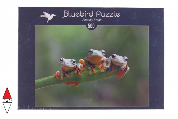 BLUEBIRD, BLUEBIRD-PUZZLE-70294, 3663384702945, PUZZLE ANIMALI BLUEBIRD RANE FRIENDLY FROGS 500 PZ