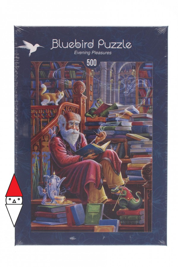 BLUEBIRD, BLUEBIRD-PUZZLE-70217, 3663384702174, PUZZLE OGGETTI BLUEBIRD LIBRI EVENING PLEASURES 500 PZ