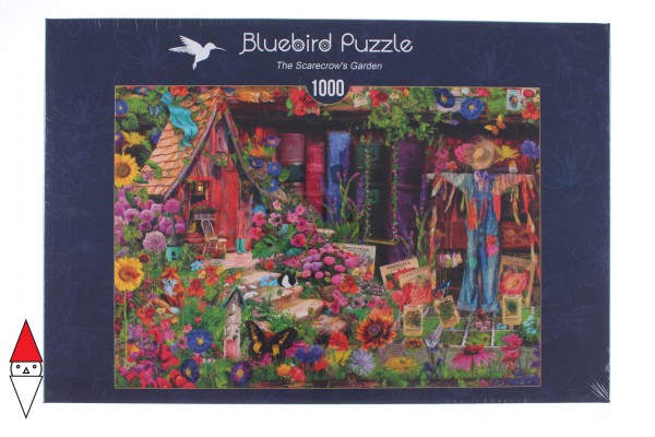 BLUEBIRD, BLUEBIRD-PUZZLE-70238-P, 3663384702389, PUZZLE PAESAGGI BLUEBIRD FIORI E GIARDINI THE SCARECROWS GARDEN 1000 PZ