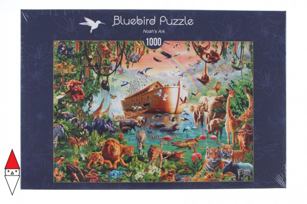 BLUEBIRD, BLUEBIRD-PUZZLE-70243-P, 3663384702433, PUZZLE ANIMALI BLUEBIRD ANIMALI VARI NOAH S ARK 1000 PZ
