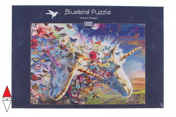 BLUEBIRD, 70245-P, 3663384702457, PUZZLE GRAFICA BLUEBIRD FANTASY UNICORN DREAM 1000 PZ