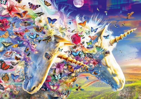BLUEBIRD, 70245-P, 3663384702457, PUZZLE GRAFICA BLUEBIRD FANTASY UNICORN DREAM 1000 PZ