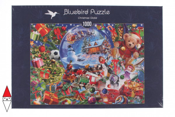 BLUEBIRD, 70236-P, 3663384702365, PUZZLE TEMATICO BLUEBIRD NATALE CHRISTMAS GLOBE 1000 PZ