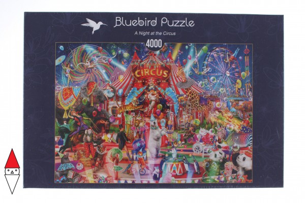 BLUEBIRD, 70229-P, 3663384702297, PUZZLE TEMATICO BLUEBIRD CIRCO A NIGHT AT THE CIRCUS 4000 PZ