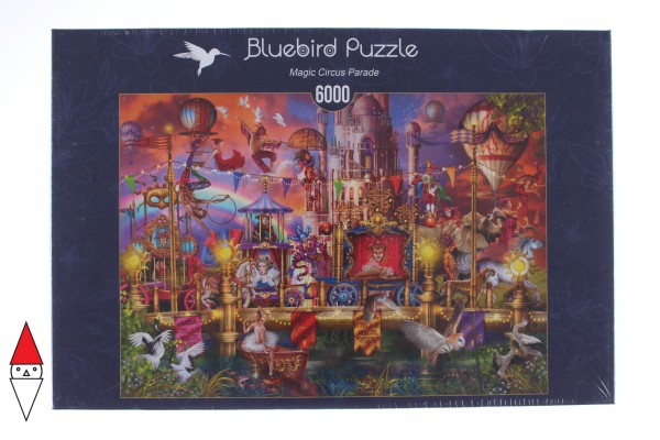 BLUEBIRD, 70251-P, 3663384702518, PUZZLE TEMATICO BLUEBIRD CIRCO MAGIC CIRCUS PARADE 6000 PZ