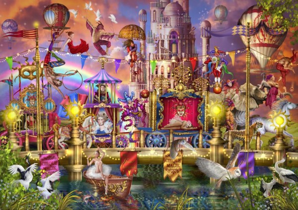 BLUEBIRD, 70251-P, 3663384702518, PUZZLE TEMATICO BLUEBIRD CIRCO MAGIC CIRCUS PARADE 6000 PZ