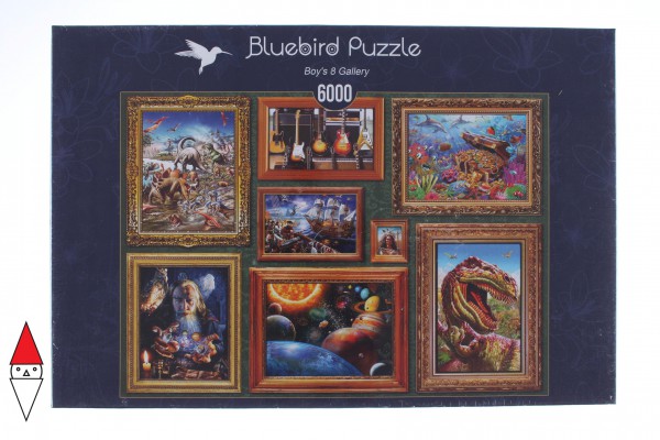BLUEBIRD, 70230-P, 3663384702303, PUZZLE TEMATICO BLUEBIRD GALLERIA BOYS 8 GALLERY 6000 PZ
