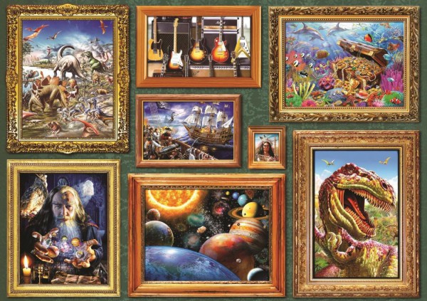 BLUEBIRD, 70230-P, 3663384702303, PUZZLE TEMATICO BLUEBIRD GALLERIA BOYS 8 GALLERY 6000 PZ
