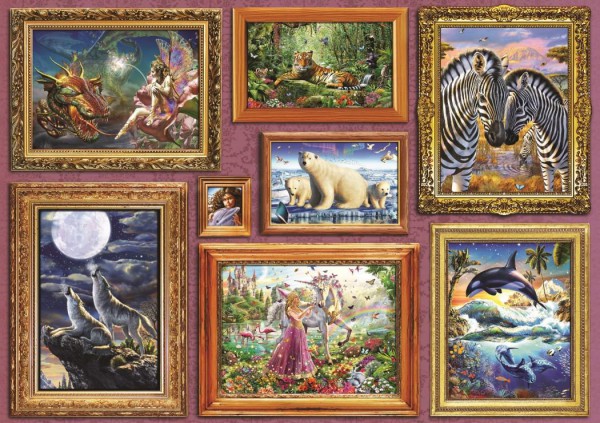 BLUEBIRD, 70261-P, 3663384702617, PUZZLE TEMATICO BLUEBIRD GALLERIA GIRLS 8 GALLERY 6000 PZ
