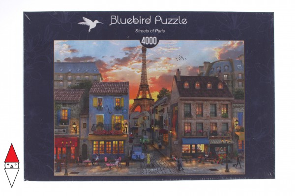BLUEBIRD, 70253-P, 3663384702532, PUZZLE PAESAGGI BLUEBIRD CITTA STREETS OF PARIS PARIGI 4000 PZ
