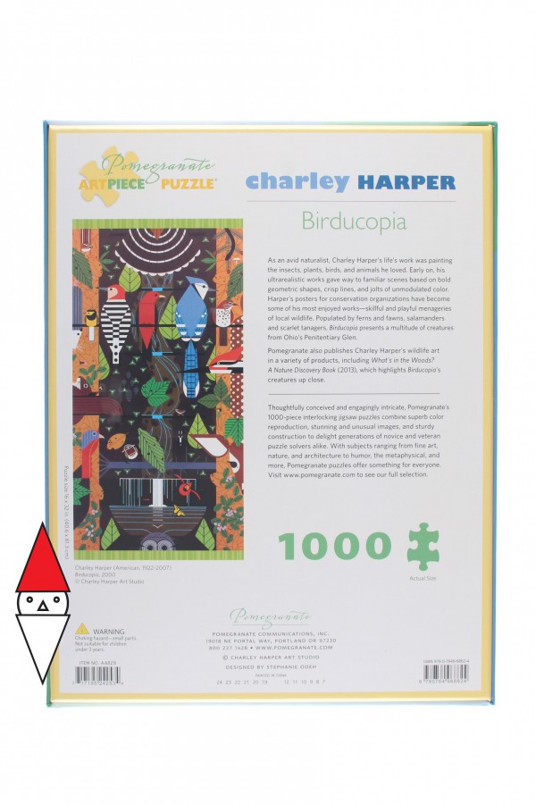 POMEGRANATE, POMEGRANATE-AA829, 9780764968624, PUZZLE GRAFICA POMEGRANATE UCCELLI CHARLEY HARPER - BIRDUCOPIA 1000 PZ