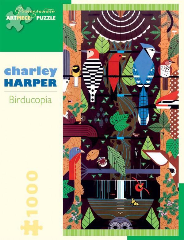 POMEGRANATE, POMEGRANATE-AA829, 9780764968624, PUZZLE GRAFICA POMEGRANATE UCCELLI CHARLEY HARPER - BIRDUCOPIA 1000 PZ