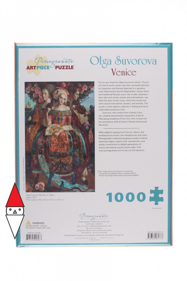 POMEGRANATE, POMEGRANATE-AA1008, 9780764981333, PUZZLE ARTE POMEGRANATE ARTE CONTEMPORANEA OLGA SUVOROVA - VENICE 2017 1000 PZ