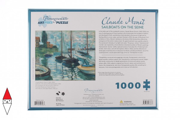 POMEGRANATE, POMEGRANATE-AA973, 9780764976667, PUZZLE ARTE POMEGRANATE IMPRESSIONISMO 1000 PZ