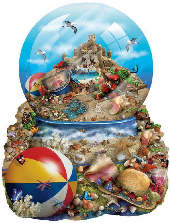 SUNSOUT, SUNSOUT-95352, 796780953529, PUZZLE SAGOMATO SUNSOUT FONDALI MARINI LORI SCHORY - SAND CASTLE 1000 PZ