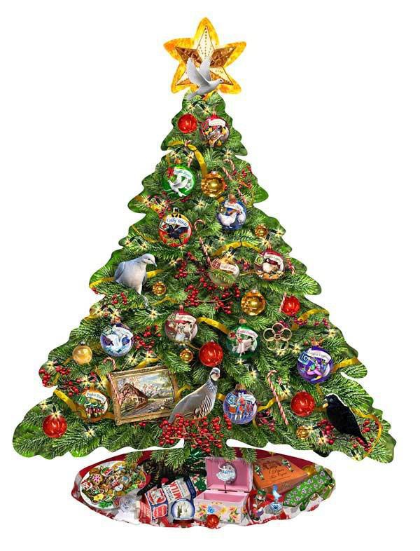 SUNSOUT, SUNSOUT-95849, 796780958494, PUZZLE SAGOMATO SUNSOUT NATALE 1000 PZ