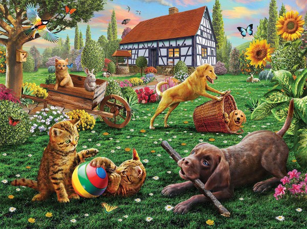 SUNSOUT, SUNSOUT-51884, 796780518841, PUZZLE ANIMALI SUNSOUT CAMPAGNA 1000 PZ