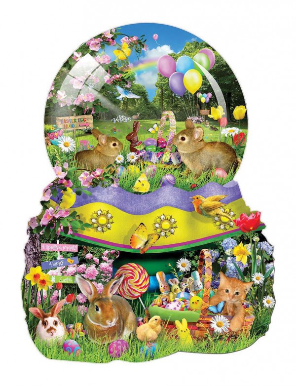 SUNSOUT, SUNSOUT-95920, 796780959200, PUZZLE SAGOMATO SUNSOUT PASQUA LORI SCHORY - EASTER GLOBE 1000 PZ