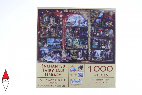 SUNSOUT, SUNSOUT-48448, 796780484481, PUZZLE OGGETTI SUNSOUT LIBRERIA 1000 PZ